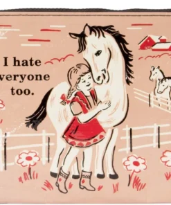 Best Pirce 🔥 BLUE Q All I Hate Everyone Too | ZIPPER POUCH 😀