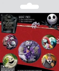 Best Sale 🎉 Halloween The Nightmare Before 🎅 Christmas: Characters | BADGE PACK 🤩