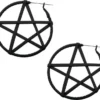 Top 10 🌟 BODYVIBE Pentacles & Pentagrams Matte Black Pentagram | PLUG HOOP EARRINGS 👍 -Alternative Accessories Elegant Store earrings pentagram hoops earrings 1 ef2b0c43 8814 472f 8aff f792578635c7 700x700