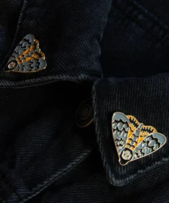 Best Sale 👏 ECTOGASM Mens Accessories Death's Head Moth | COLLAR PIN SET 🎉