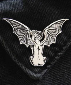 Buy 👏 ECTOGASM Mens Accessories Winged Devil 👩 Woman | ENAMEL PIN ⌛