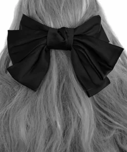 Flash Sale 🎉 FOXBLOOD All Black Satin Oversized | BOW ✨