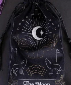 Wholesale 😍 GOTHIC GIFTS All Moon Tarot Card | DRAWSTRING POUCH 😀