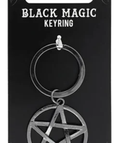 Best Sale 🤩 GOTHIC GIFTS Mens Accessories Pentagram | BLACK MAGIC KEYRING ❤️