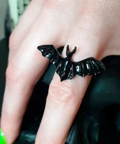 Best deal 🔥 HELLBOUND Bats Bat [Black] | ADJUSTABLE RING ✨