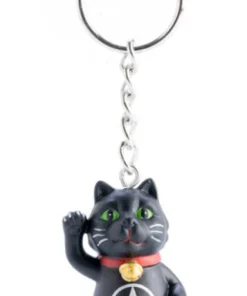 Best Sale ❤️ HOMEWARES Cats Black Cat Pentacle | KEYCHAIN 😀
