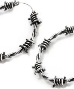 New 🎉 BODYVIBE All Barbed Wire | PLUG HOOP EARRINGS 💯 -Alternative Accessories Elegant Store jewellery barbed wire plug hoop earrings 2 04ef370e ac55 4003 9bf4 2d70c60438a4 700x700
