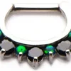 Flash Sale 💯 BODYVIBE Grunge Enchanted Forest [Black/Green] | SEPTUM CLICKER ❤️