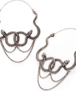 Cheapest 😀 BODYVIBE All Serpents Intertwined | PLUG HOOP EARRINGS ❤️