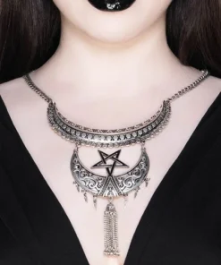 Hot Sale 🔔 KILLSTAR Pentacles & Pentagrams Ancestral Night [Silver] | NECKLACE* 😍