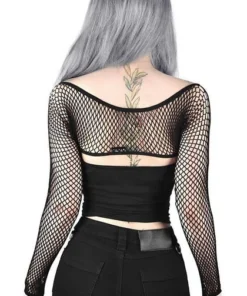 Budget 💯 KILLSTAR Fetish Bite Me | FISHNET BOLERO 😀 -Alternative Accessories Elegant Store killstar bite me fishnet bolero 2 700x700