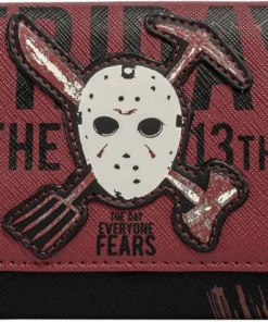 Promo ✨ LOUNGEFLY Friday The 13th | Jason Mask TRIFOLD PURSE* 🌟