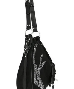 Best reviews of ✔️ RESTYLE All Antlers [Black] | HOBO BAG ✔️ -Alternative Accessories Elegant Store restyle antlers black hobo bag 6 2d742ed1 38a9 40be 8e6f 43b5506f8d7d 700x700