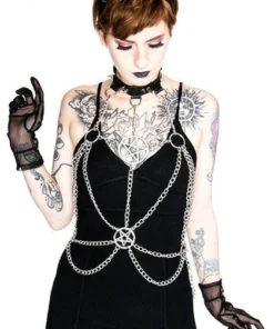 Promo 🔔 RESTYLE Fetish Chained Pentagram | HARNESS 💯 -Alternative Accessories Elegant Store restyle chained pentagram harness 3 52c08711 5a6a 492d 828c 3615dd87c78d 700x700