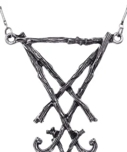 Coupon 🥰 RESTYLE 🧛 Halloween Lucifer Sigil [Silver] | NECKLACE ⌛