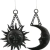 Promo ✨ RESTYLE The Moon Moon & Sun [Black] | EARRINGS 🧨