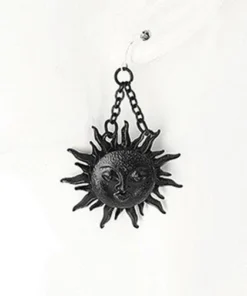 Promo ✨ RESTYLE The Moon Moon & Sun [Black] | EARRINGS 🧨 -Alternative Accessories Elegant Store restyle moon sun black earrings 3 d1b6bd46 502d 4c76 8afc 7c631d26aac4 700x700