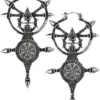 Budget 😉 RESTYLE All Vegvisir [Silver] | EARRINGS 🎉 -Alternative Accessories Elegant Store restyle vegvisir silver earrings 1 660a2254 0490 4bad abfe ff89344e6332