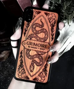 Deals ❤️ ROGUE AND WOLF All Grimoire [Cherry Wood] | PHONE CASE** 🛒