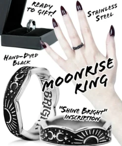 New 🎉 ROGUE AND WOLF The Moon Moonrise [Blackened Steel] | RING 😀 -Alternative Accessories Elegant Store rogue and wolf moonrise blackened steel ring 11 4344eaa8 9d72 456a 8051 5f1c7dd55f41 700x700