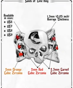 Coupon 👏 ROGUE AND WOLF Skulls Sands Of Time [Mirror Steel] | RING 😀 -Alternative Accessories Elegant Store rogue and wolf sands of time mirror steel ring 14 10408adc c203 48aa a61a 3379ba318e75 700x700