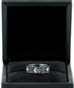 Buy 🎉 ROGUE AND WOLF The Moon Sun And Moon [Blackened Steel] | RING 😉 -Alternative Accessories Elegant Store rogue and wolf sun and moon blackened steel ring 6 8a86da28 2322 410f 897a 3ee42b59d3ae 700x700