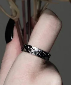 Wholesale 🎉 ROGUE AND WOLF All Third Eye [Blackened Steel] | RING 🔥