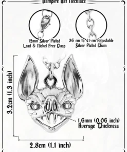Coupon ✔️ ROGUE AND WOLF Bats Vampire Bat [Mirror Steel] | NECKLACE 🔔 -Alternative Accessories Elegant Store rogue and wolf vampire bat mirror steel necklace 10 8065c45e d093 4da6 87fa a581466bb821 700x700
