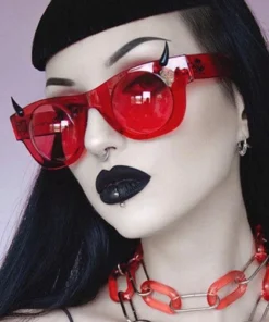 Promo 🧨 VULGATI Mens Accessories The Beast [Blood Red] | DEATH GOGGLES ⭐